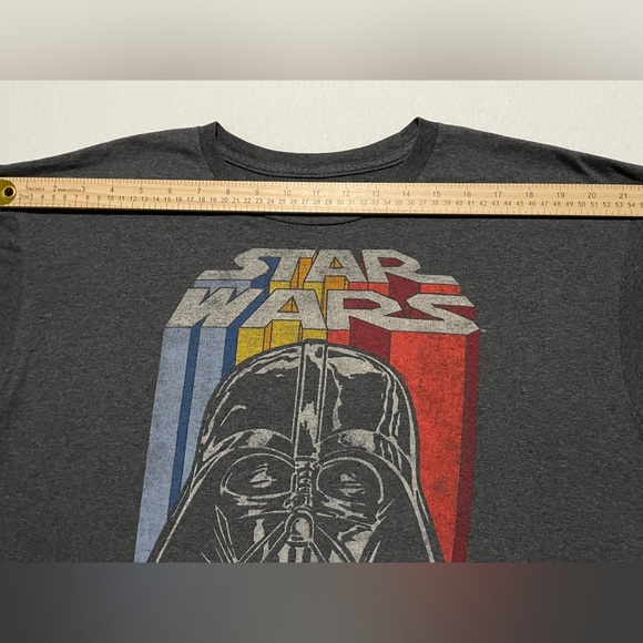 Star Wars Darth Vader Character Graphic T-shirt Gray Short Sleeve Crewneck Sz XL - Picture 4 of 8